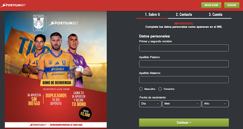 registrarse sportiumbet