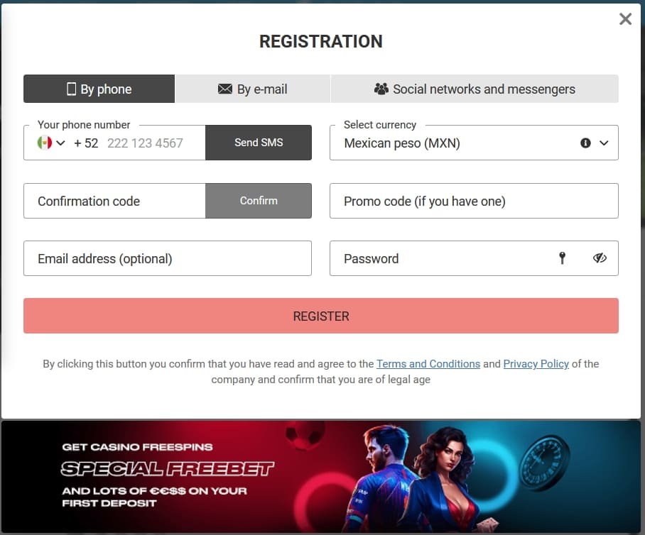 Megapari código promocional