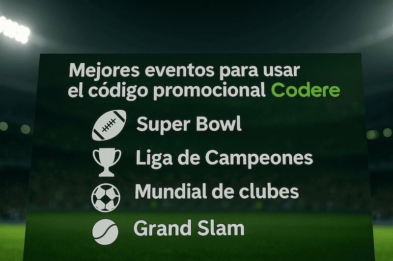 mejores eventos codigo promocional codere mexico